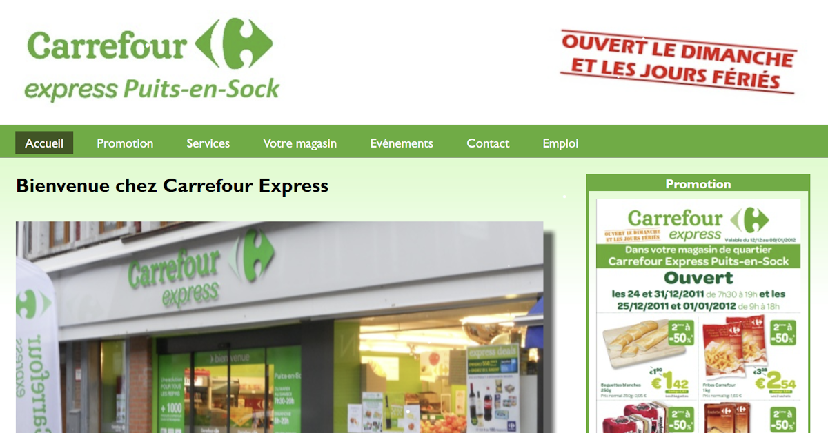 Carrefour website preview