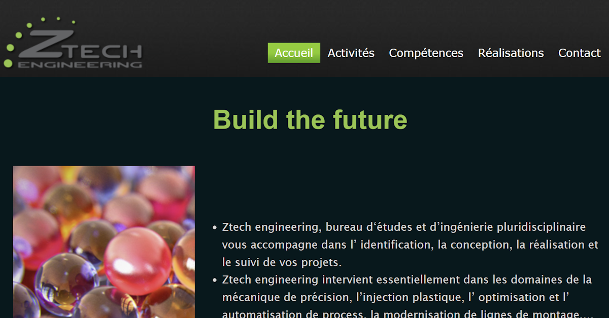 Ztech website preview